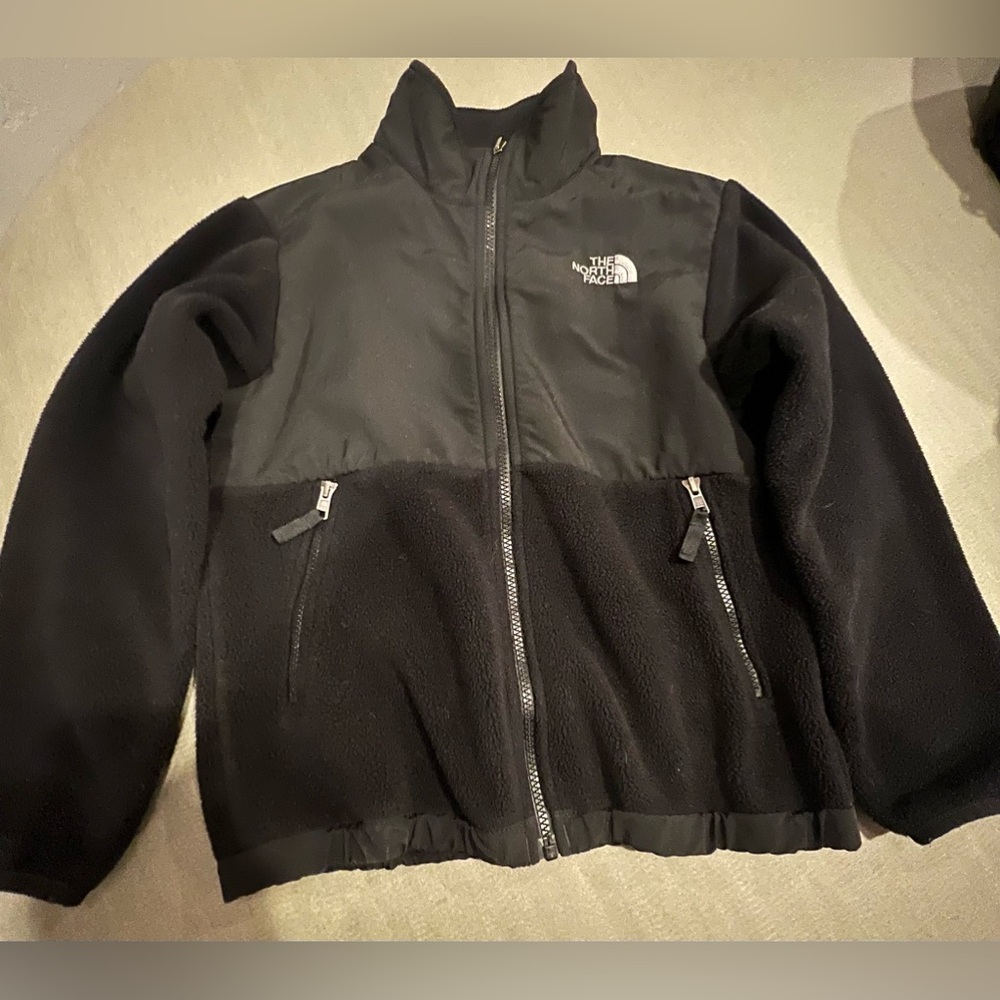 North Face black fleece size Medium (10/12) boys.